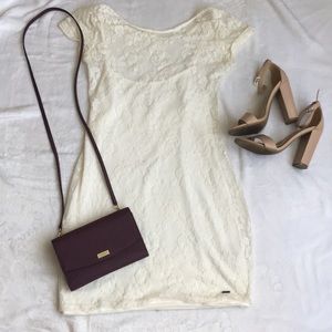White lace dress